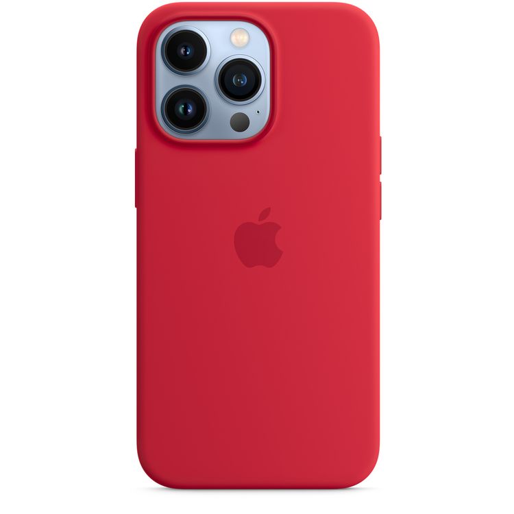 Apple Silicone Case with MagSafe Compatible for iPhone 13 Pro (6.1") – (PRODUCT) RED
