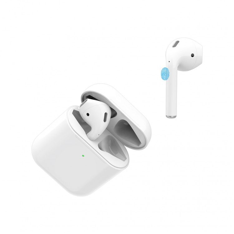 Green Lion True Wireless Bluetooth Earbuds, IPX5 Waterproof, Bluetooth Version 5.2, Built-in Microphone & Charging Case, Pure Sound Bass, Touch Sensor, Comfort Fit, Free Berlin Protective Case - White
