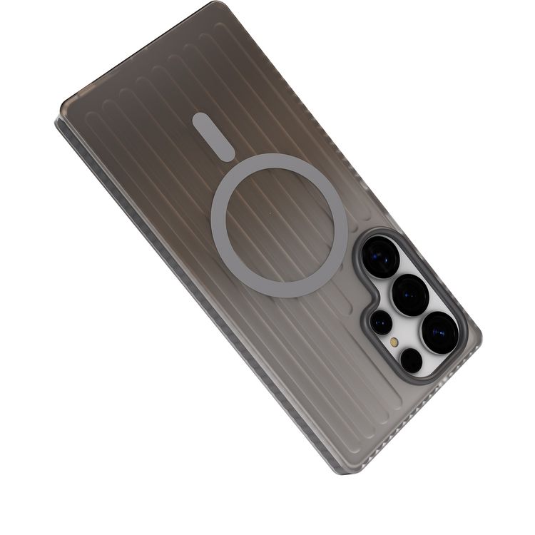 Levelo Cabin MagSafe Case for Samsung S26 Ultra, Shock-Resistant Bumper, Strong Magnets, 1.5m Drop Tested, Shockproof Corners, Enhanced Camera & Screen Protection, 2H Scratch Resistance, Ever-Clear Technology - Silverstone