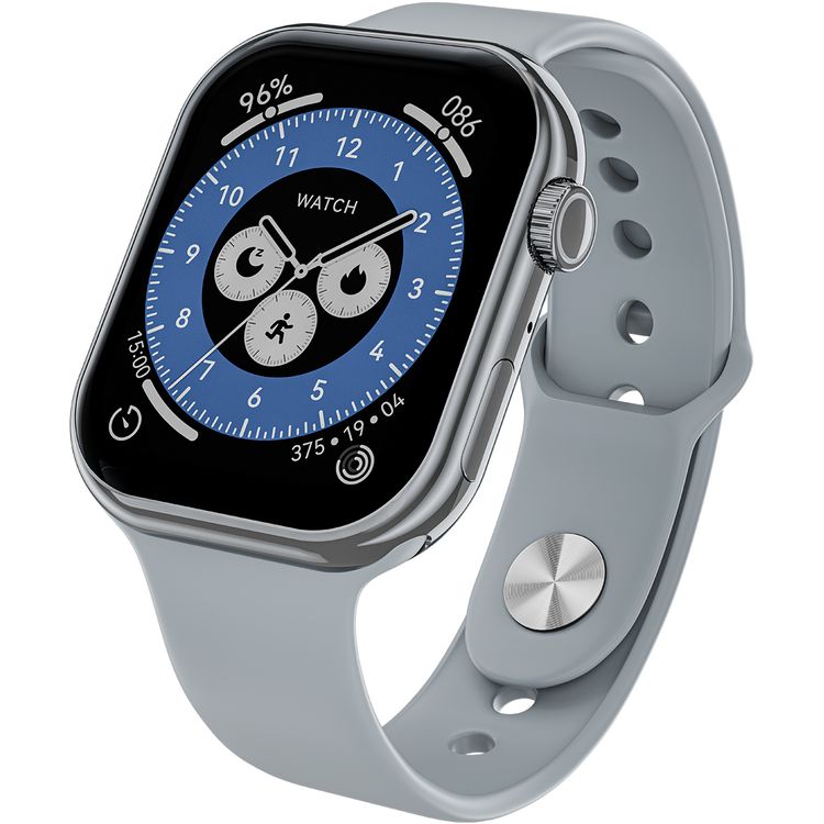 Green Lion Ultimate 41 Smart Watch with Smart Health Tracking, Dynamic Island, Bluetooth Calling, Gesture Operation, Wide-View Display, Sleep Tracking, Crystal Clear Calls on Your Wrist, 3D Animated Interface, Wellness Insights, Multi-Sport Tracking Modes, Bluetooth Version 5.4 - Silver