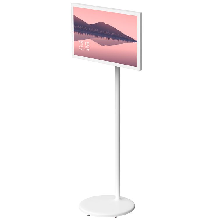 Powerology 32" Android Smart Screen, 15600 mAh Battery Capacity, 5 MP Camera, HDMI, USB-C, USB-A, 3.5 mm Audio Jack Ports, 3-Pin UK Plug - White