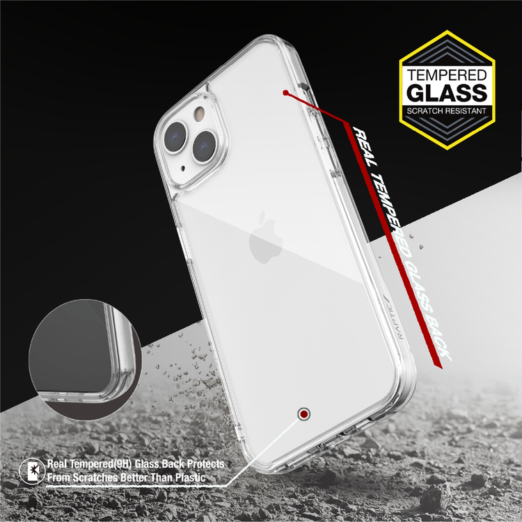 غطاء X-Doria Raptic Glass Plus لهاتف iPhone 13