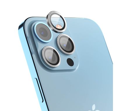 Devia Peak Series Camera Lens Protector (3pcs) for iPhone 14 Pro / 14 Pro Max - Silver