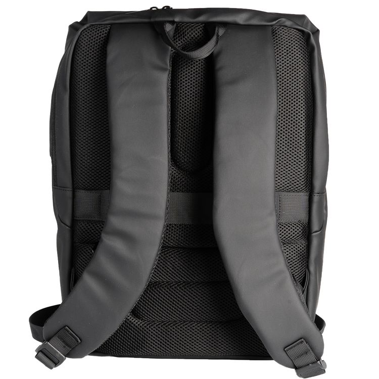 حقيبة Levelo Opulence Universal مع مادة جلد PU مع حرف واحد فقط، تناسب الأجهزة حتى 15 بوصة، جيب مدمج للجهاز اللوحي، لوحة خلفية مبطنة بشبكة هوائية، 3 مقصورات رئيسية - اللون الأسود