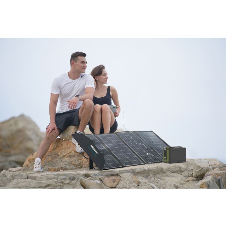 Powerology 120W Universal Folding Solar Panel - Black