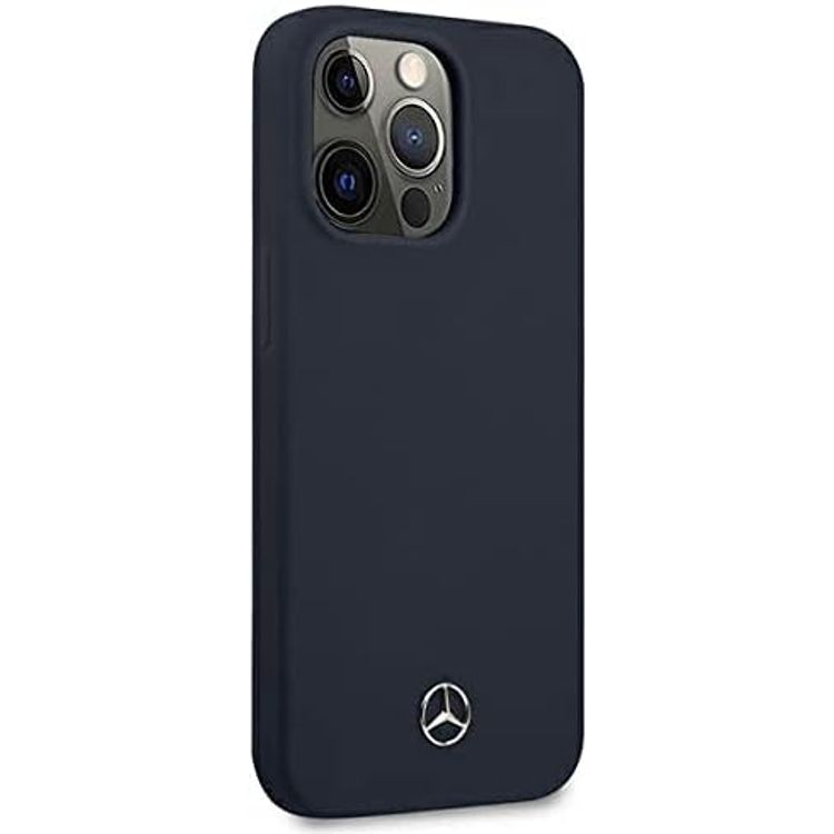 Mercedes-Benz Magsafe Liquid Silicone Hard Case for iPhone 14 Pro - Blue