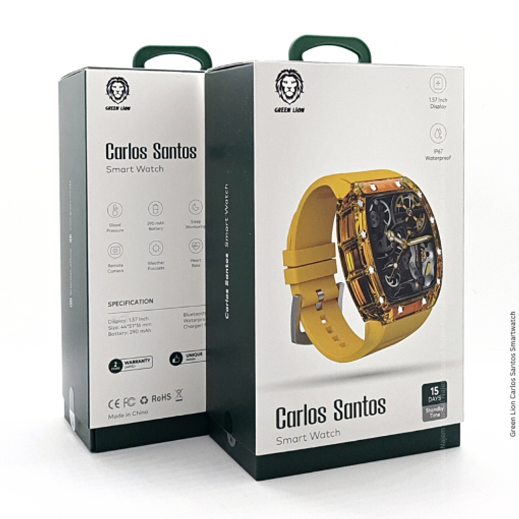 Green Lion Carlos Santos Smart Watch - Yellow
