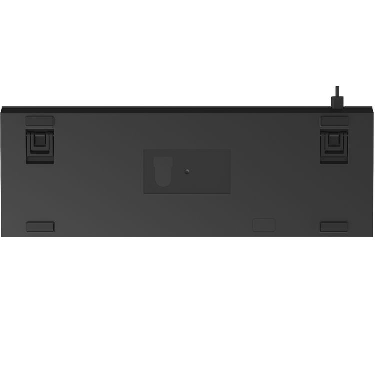 Porodo Gaming TKL Mechanical Keyboard with 12 RGB Light Modes, 25 Anti-Ghosting Keys, 50 Million Clicks Lifespan, 1.5m PVC Cable, Plug & Play, English & Arabic Keys - Black