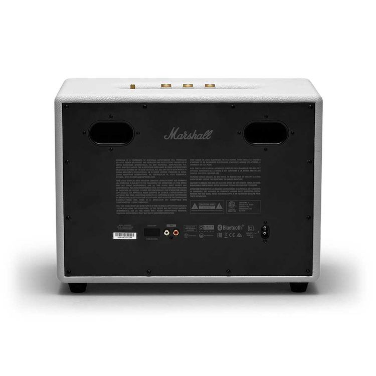 Marshall Woburn II Bluetooth Wireless Stereo Speaker with Bluetooth Version 5.0, Jack 3.5mm Connectivity, 10m Bluetooth Range, App Controller - White
