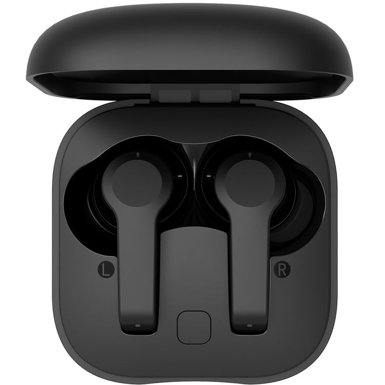 Powerology Earbuds Pro with Active Noise Cancellation, 30 Hours Charging Case Battery Life, 10m Transmission Distance, Bluetooth Version 5.2, Siri Activation - Black