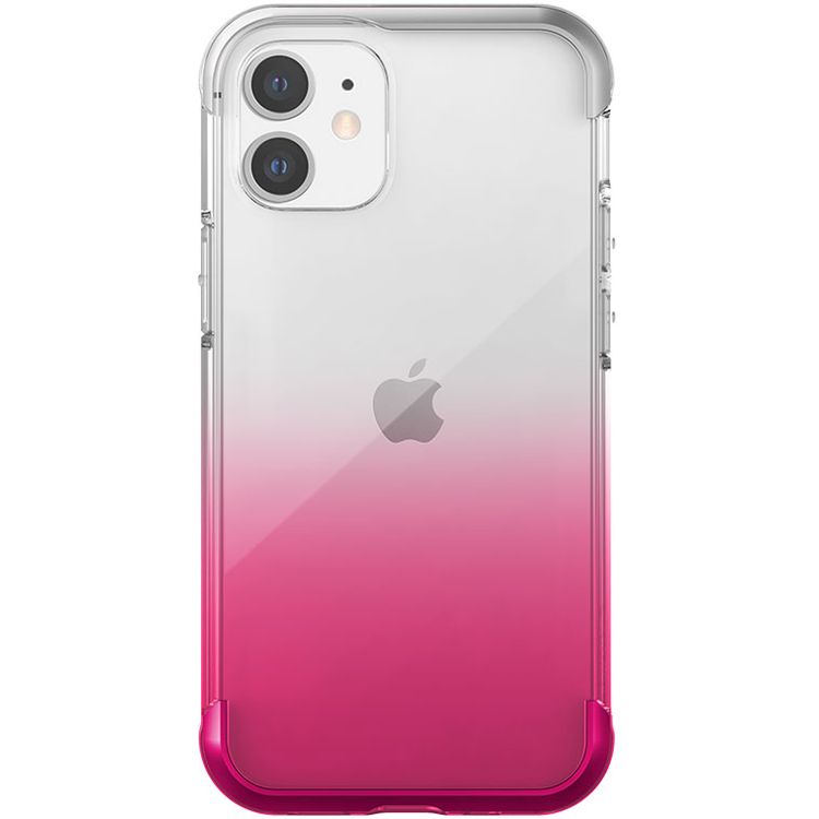 X-Doria Raptic Air Sleek Case Compatible for iPhone 12 Mini (5.4") Anti-Scratch, 13ft Drop Tested, Shock Absorbing Protection Back Cover Suitable with Wireless Charging - آيفون 12 ميني - أحمر