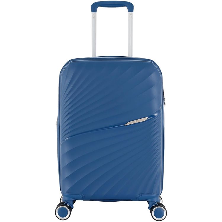 H.T Luggage Bag, Hard Case Polypropylene (PP) Material, Expandable, Telescopic Handle, Scratch Resistant, TSA Lock, Small Case Size - Teal