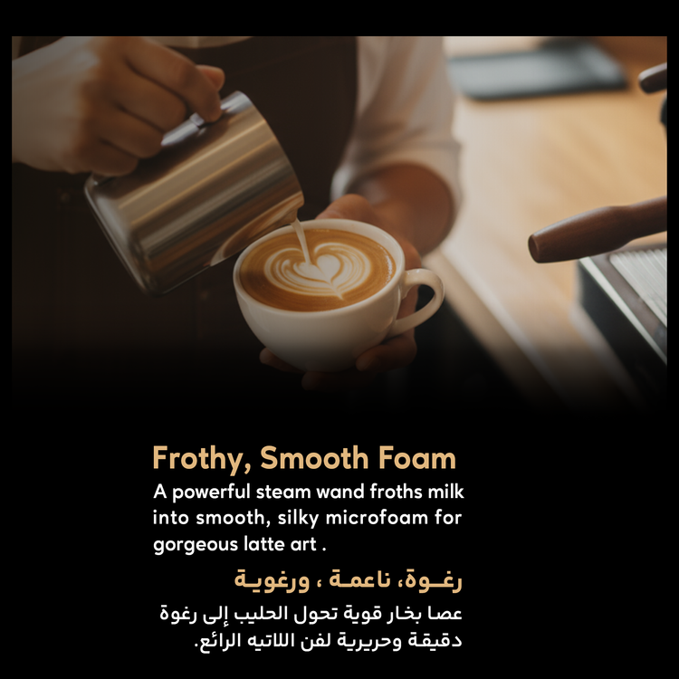 LePresso Dual Boiler Commercial Coffee Machine with Motion Sensor, 58mm Portafilter, Adjustable Temperature Control , Touchless Control, 10Bar Pump Pressure - White