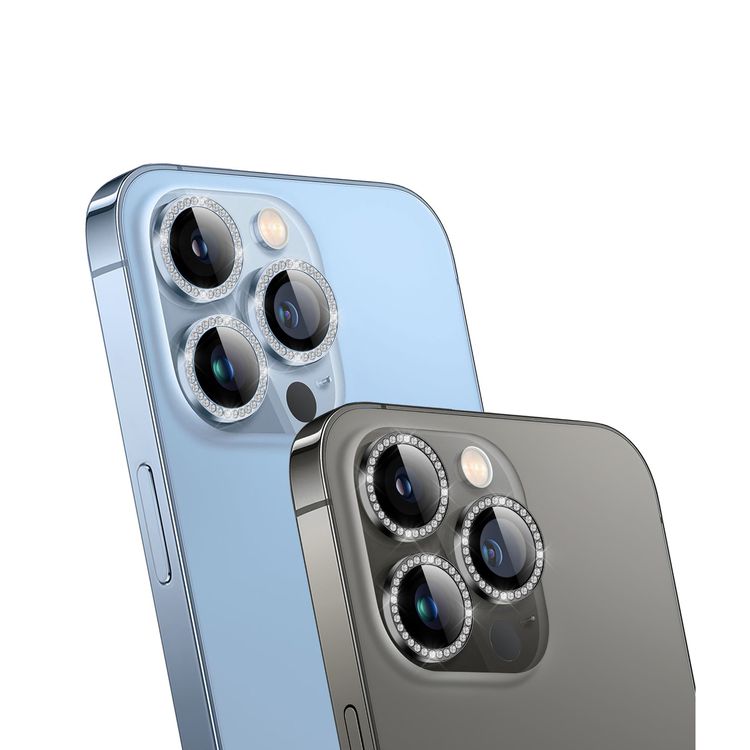 Camera Lens Green Lion Diamond Camera Lens for iPhone 13 Pro Max/13 Pro - Pink