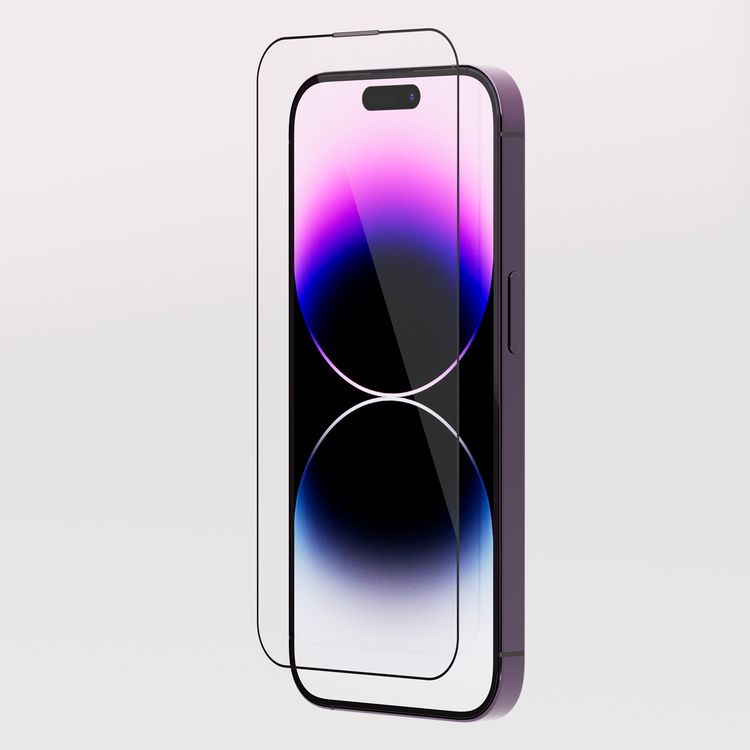 واقي شاشة Levelo Anti-Static Clear Twice Tempered لهاتف iPhone 14 Pro - شفاف
