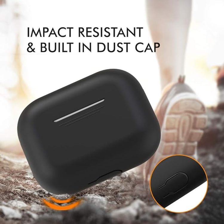 Ahastyle Premium Silicone Protective Case Compatible for AirPods Pro - Shock & Impact Drop Protection Cover - Scratch Resistance -  Dustproof Case - Black