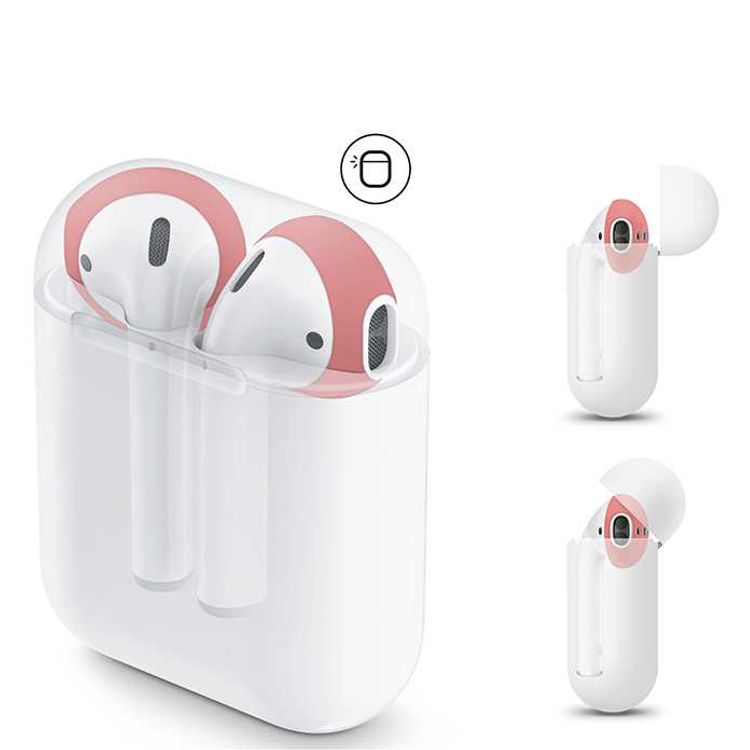 Elago Secure Fit 2 Pairs Cover For Apple Airpods 1/2 Generation, Flip the Secure Fits, hassle-free cover, Italian Rose/Coral Blue