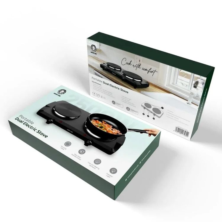 Green Lion Portable Dual Electric Stove -Black