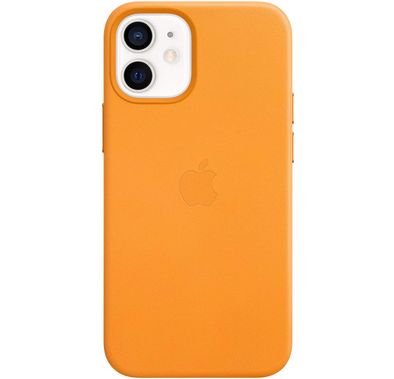 Apple iPhone 12 Mini ( 5.4" ) Leather Case with MagSafe - California Poppy