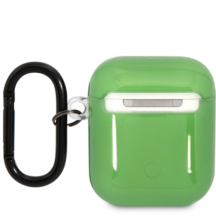 AMG Apple Airpods 1&2 Case with Accurate Cutouts, Protection Against Scratches, Dirt and Minor Drops, Inspired by AMG Vehicles, Transparent TPU Material - Green