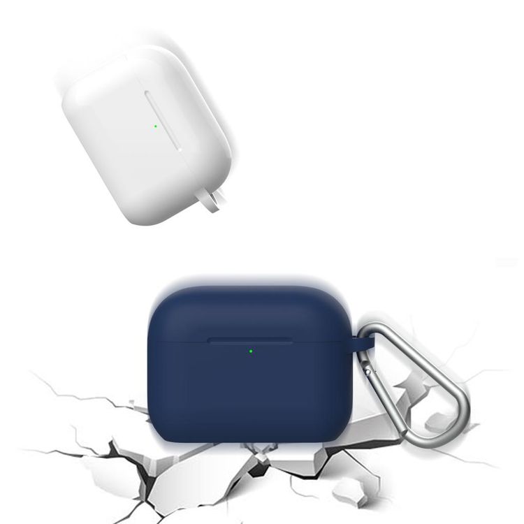 Green Lion Berlin Series Case for AirPods Pro with Anti-Lost Ring, Anti-scratch, Anit-fingerprint, Easy Installation, Silicone Material, Slim and Lightweight - Blue