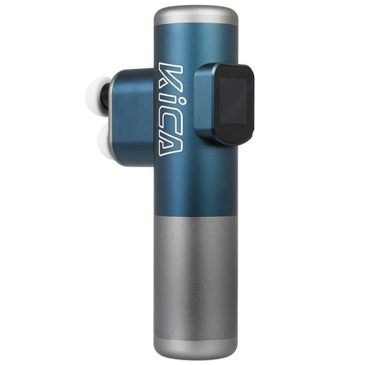 Kica Pro Massage Gun with Dual Head Massage, Up to 20 Hours Working Time, 10 Adjustable Intensity Levels, 10mm Stroke Length, Dual 2600RPM, 3 Massage Modes - Blue
