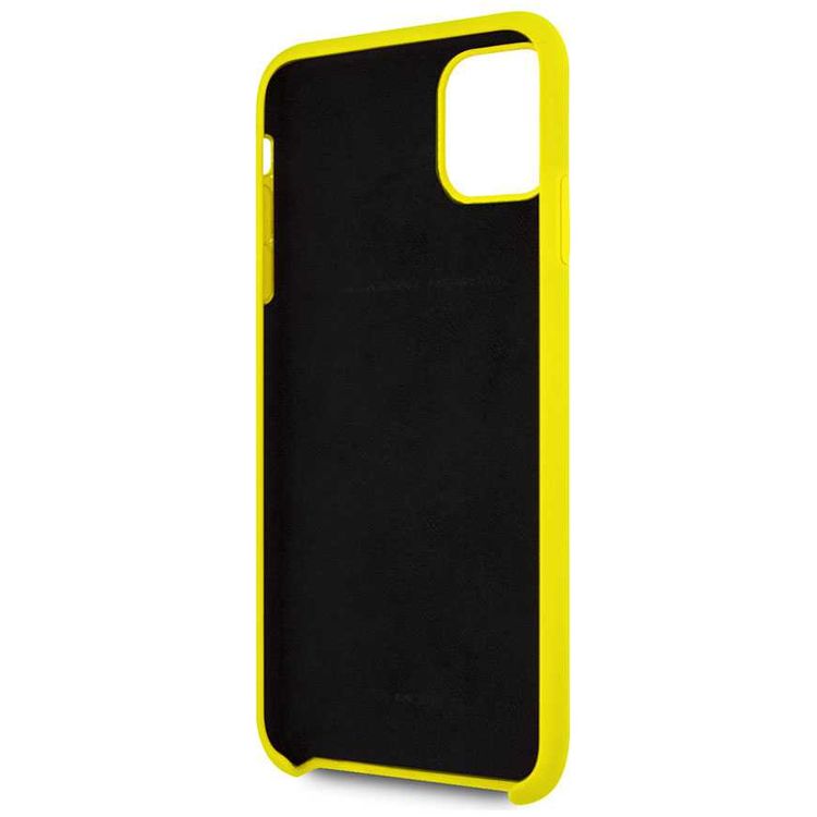 CG MOBILE Silicone Phone Case On Track & Stripes Compatible for iPhone 11 Pro Max (6.5") Drop Protection Mobile Case Officially Licensed - Yellow