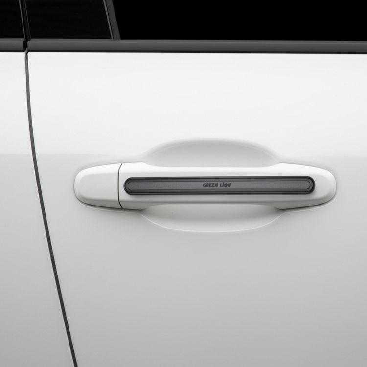 حماية باب السيارة والمرايا من Green Lion مع مجموعة من 4 شرائط، بقبضة لاصقة قوية، ملائمة ومرنة للأحجام العالمية، مقاومة للصدمات، مقاومة للطقس، حماية من الخدوش، ملائمة ومرنة للأحجام العالمية - باللون الأسود