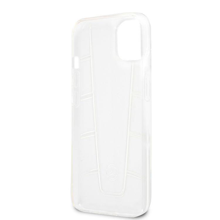 CG MOBILE Mercedes Benz Gradient Embossed 2 Case Compatible for iPhone 13 (6.1") Easy Access to All Ports, Anti-Scratch, Shock Absorption