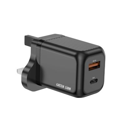 Green Lion Ultra Compact GaN Wall Charger with PD 45W, QC...