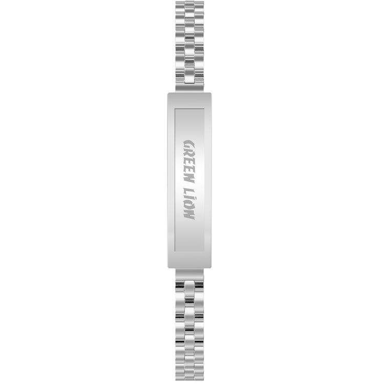 Green Lion Smart Bracelet Zinc Alloy Case with Heart Rate & Sleep Monitoring, Camera Control, 5 Days Working Time, Waterproof, 16mAh Battery Capacity, Bluetooth 5.1 - Silver