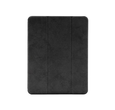 Comma Leather Case with Pencil Slot for Apple iPad Pro 11" (2020), Shock & Scratch Resistant, Shock & Drop Protection, Camera Protection, Easy Access to All Ports - Black