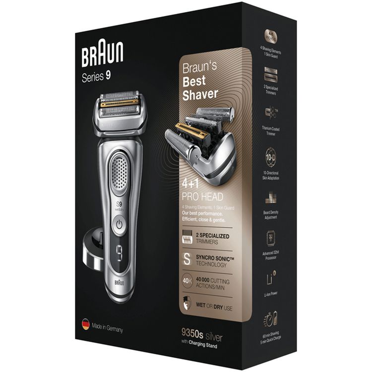Braun Series 9 9350S Wet & Dry Shaver - Silver
