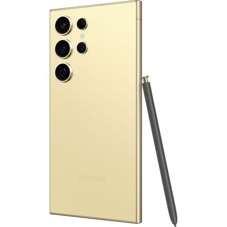 Samsung Galaxy S24 Ultra Smartphone with 5G Network Technology, Built-in S Pen, 6.8" Dynamic AMOLED 2x Display, 12GB RAM, 512GB Capacity, 200MP Camera Resolution, Octa-Core Processor, Dual eSim, Long-lasting Battery - Titanium Yellow