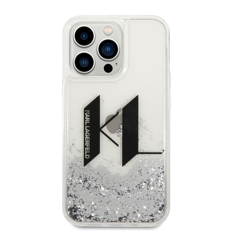 Karl Lagerfeld Liquid Glitter Case Big KL Logo