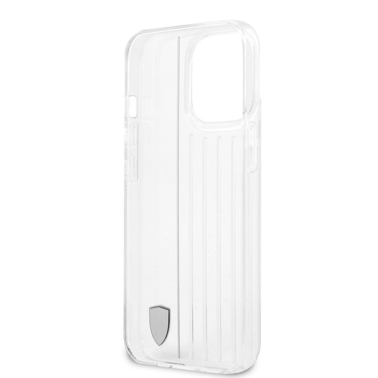 CG MOBILE Ferrari PC/TPU Hard Case with 3D Lines Contrasted Compatible for iPhone 13 Pro (6.1") Anti-Scratch, Easy Access to All Ports
