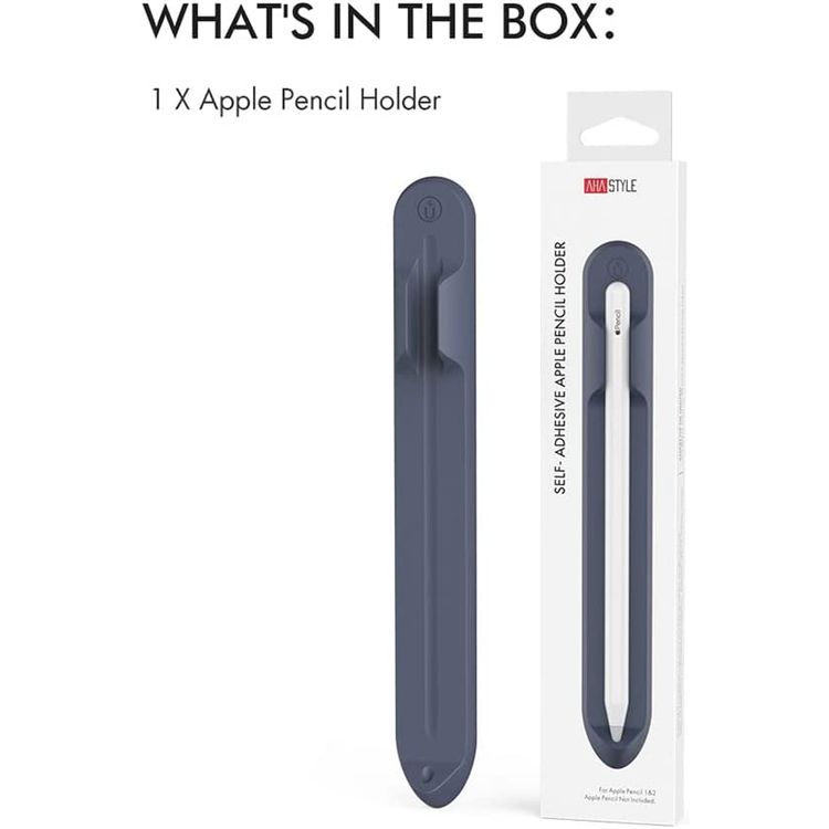 Ahastyle Silicone Holder With Magnetic, for Apple Pencil 1&2 - Midnight Blue