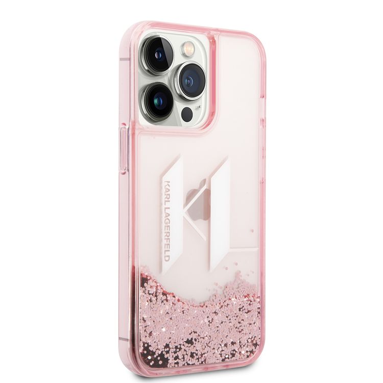 Karl Lagerfeld Liquid Glitter Case Big KL Logo