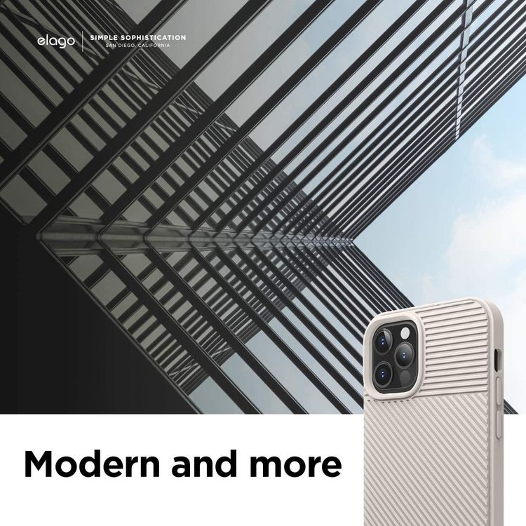 Elago TPU Cushion Case Compatible for iPhone 12/12 Pro (6.1") - Stone