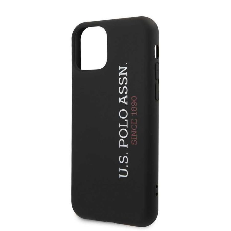 CG Mobile U.S. Polo Assn. Liquid Silicone Hard Case Vertical Logo for iPhone 12 / 12 Pro (6.1") Officially Licensed, Premium Liquid Silicone Hard Case, Dirt Proof, Shock Resistant