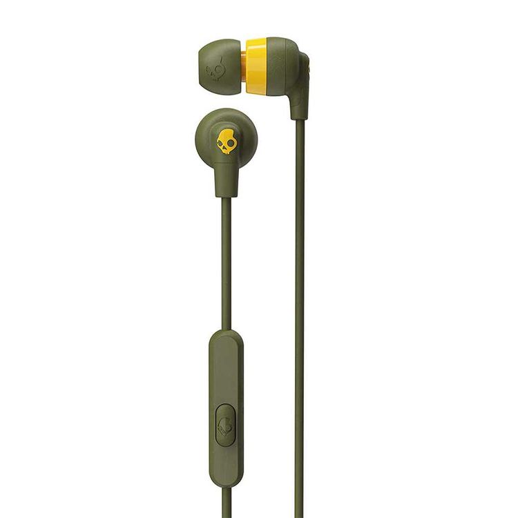 Skullcandy Ink'd+ In-Ear Earbuds with Microphone - Yellow