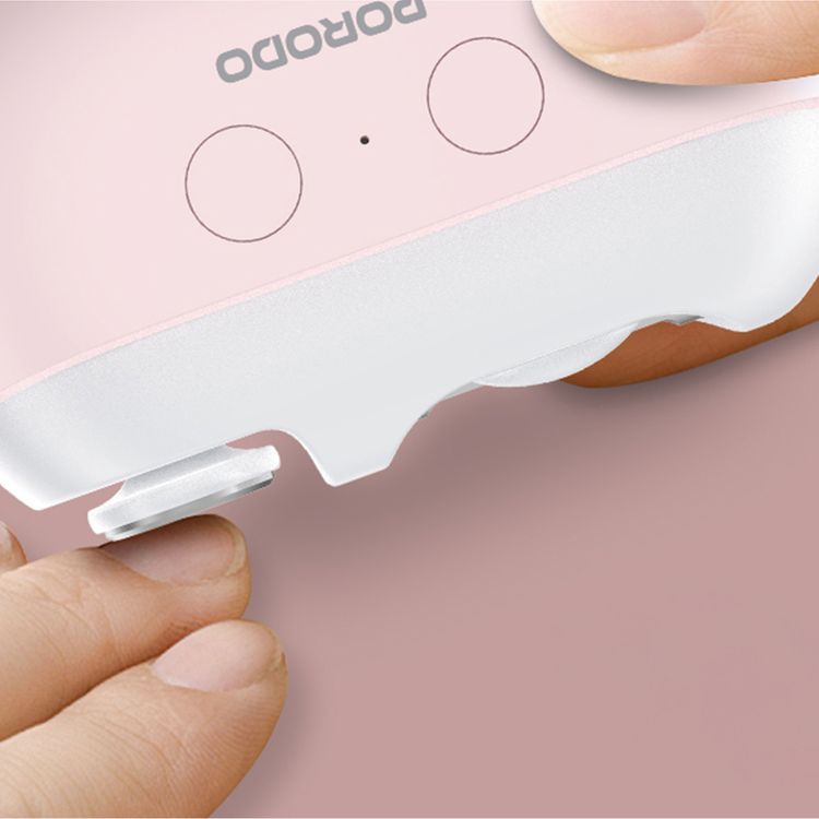 Porodo Multi-Function Electric Nail Clipper with Dual-Speed Settings for Trimming & Polishing, 500mAh Battery, 3 Hours Working Time, Built-in LED Light, Magnetic Safety Cover, USB-C Charging Port - Pink
