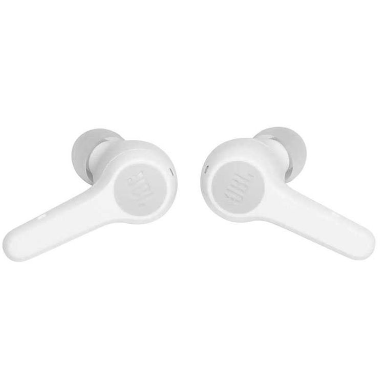 JBL T215 TWS True Wireless In-Ear Earbuds, Pure Bass Sound, Bluetooth Headphones 25H Battery , Dual Connect, Compatible with Android and iOS -  White