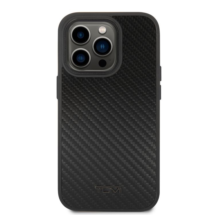 Tumi Genuine Aluminium Carbon Fiber Hard Case iPhone 14 Pro - Black