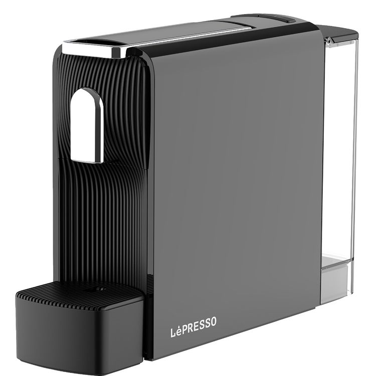 LePresso Baristo Espresso Machine with Powerful Italian Pump, 550mL Water Tank Capacity, 1200W Rated Power, Customizable Volume Control, Removable Drip Tray, Compatible with Nespresso Capsules - Black