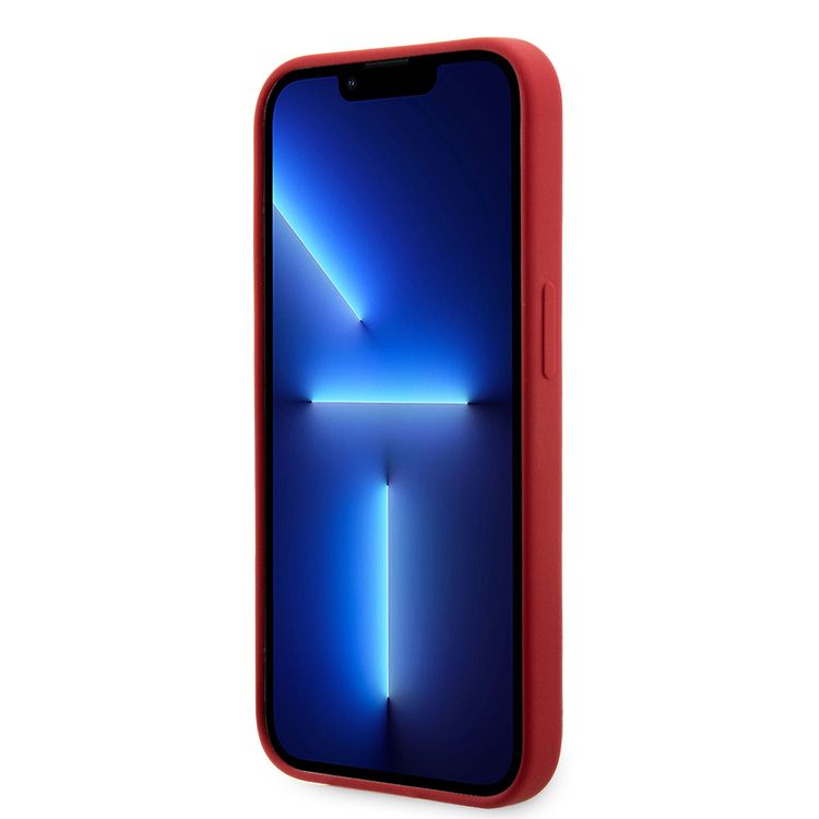 Ferrari iPhone 15 Pro Max For Silicone Case with All Over SF Pattern - Red