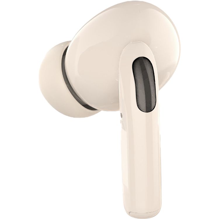 Porodo Blue Voxara TWS Wireless Earbuds, 4-5 Hours Play Time, Stable Connection, 200mAh Charging Case & 30mAh Earbuds Battery, Bluetooth Version 5.3, 10m Transmission Range, Voice Assistant, Quick Pairing - Cream