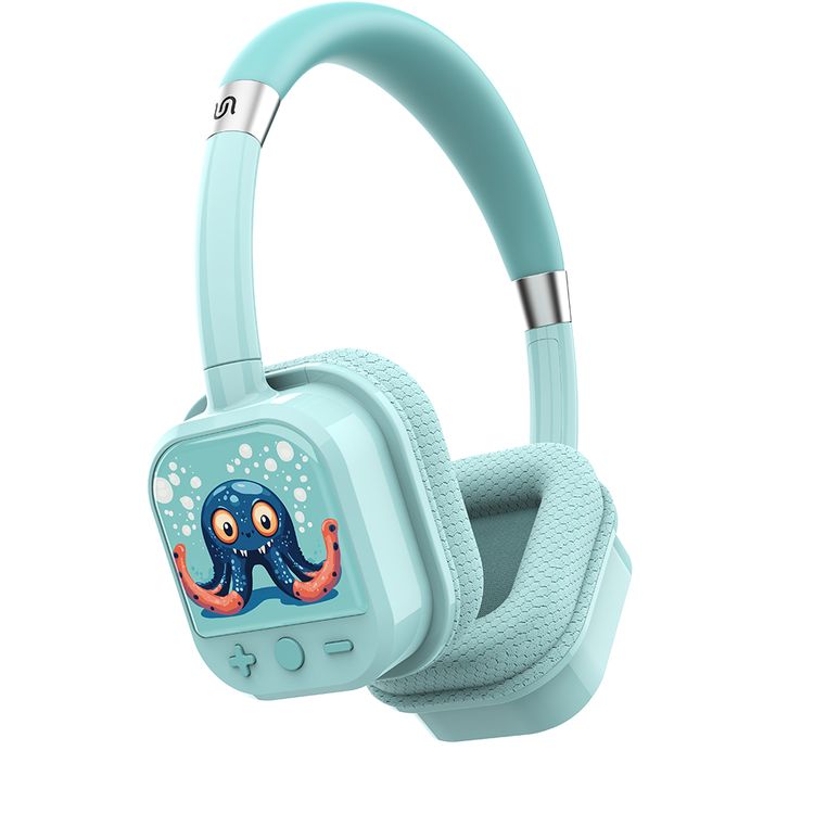 Porodo Soundtec Yotowave Kids Wireless Headphones with Comfortable & Breathable Cushion, 200mAh Battery, Up to 25 Hours Play Time, 40mm Speaker Size, Bluetooth Version 5.4, Recommended for Kids Aged 6+, Skin-Friendly Material, Safe Volume Limit - Bright