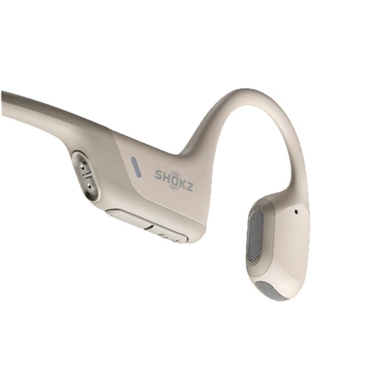 Shokz OpenRun Pro Sport Headphones with 10 Hours Battery Life, Magnetic Charging Cable, Dual Noise-Cancelling Microphones, Secure Fit - Beige