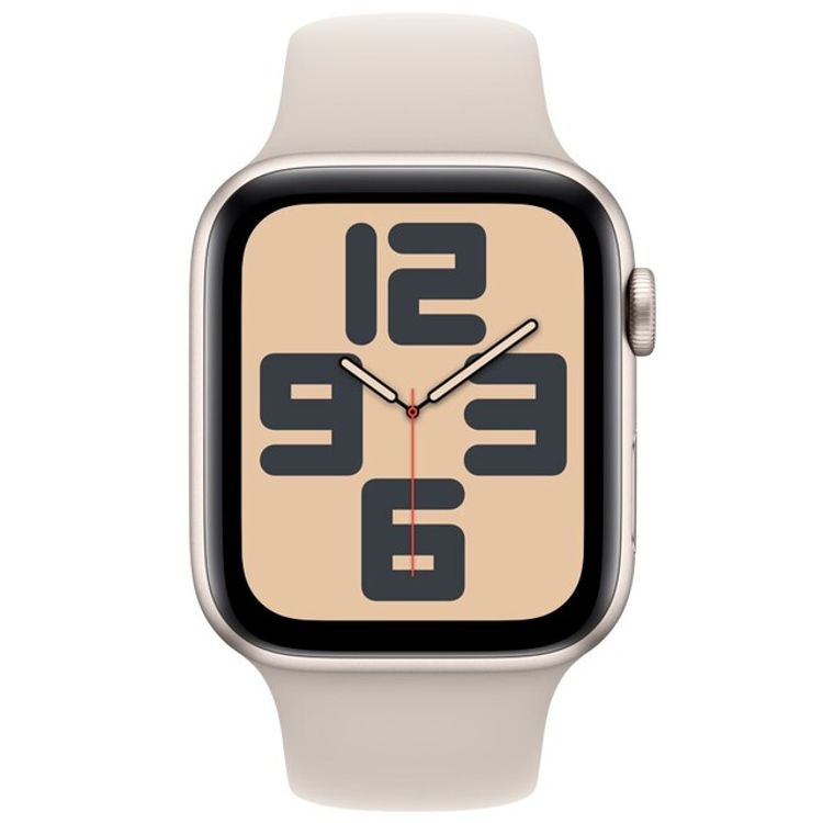 Apple Watch SE 2023 [GPS 40mm] Starlight Aluminum Case with Starlight Sport Band | S/M
